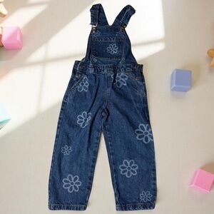 Girls Primark Cares Denim Flower Overalls Fall  Size 3T
